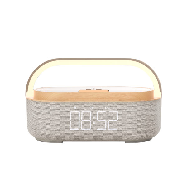 M-BS70 IPX6 Bluetooth Speaker with Wireless Charging and Alarm Clock - Image 2