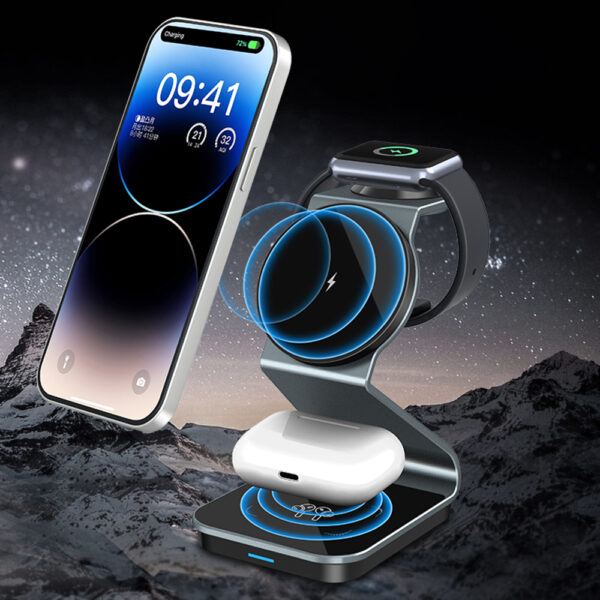 M-WL0105 3 in 1 Mganetic Wireless Charging - Image 3