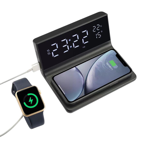 M-WL0219 Wireless Charging Station with Alarm clock - Image 2
