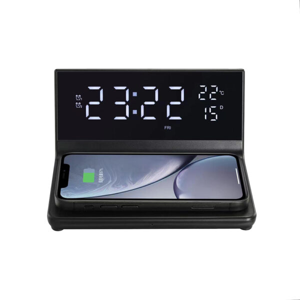 M-WL0219 Wireless Charging Station with Alarm clock - Image 4